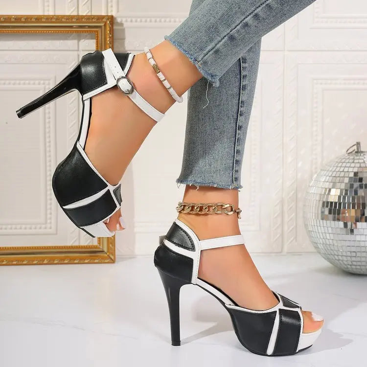 Fish Mouth Platform High Heels Shoes