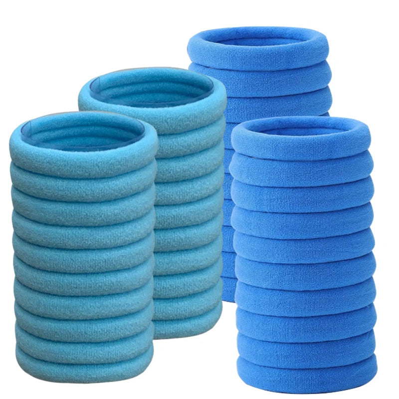 50PCS/Set Cotton Elastic Hair Ties
