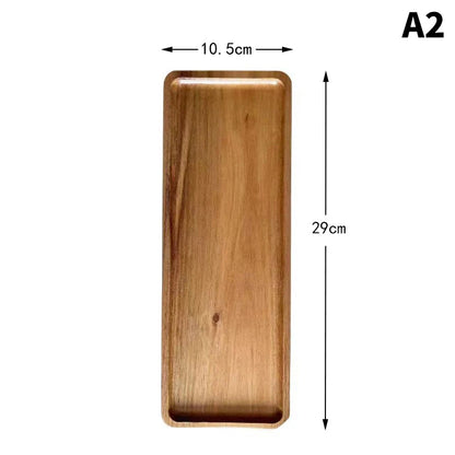 1PC Wooden Serving Oval Wood Tray