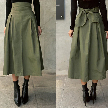 Korean Big Swing Long Slim Skirts