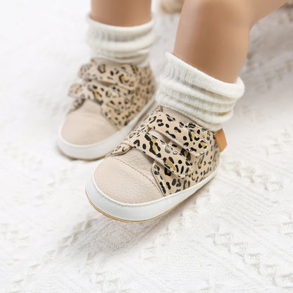 Leather Rubber Anti-slip Toddler First Walkers Shoes
