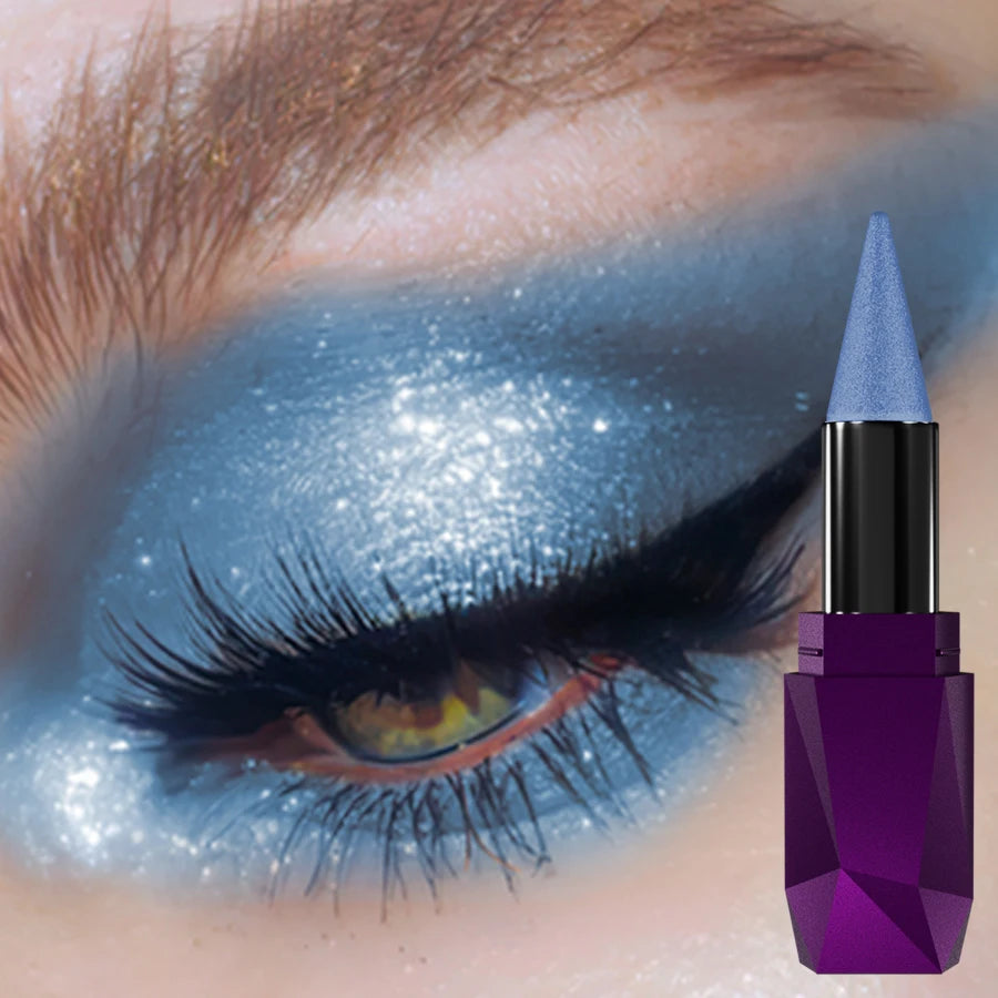 25 Color 1PC Pearl Eyeshadow Stick Waterproof Long Lasting Glitter & Matte Color Eye Shadow Makeup