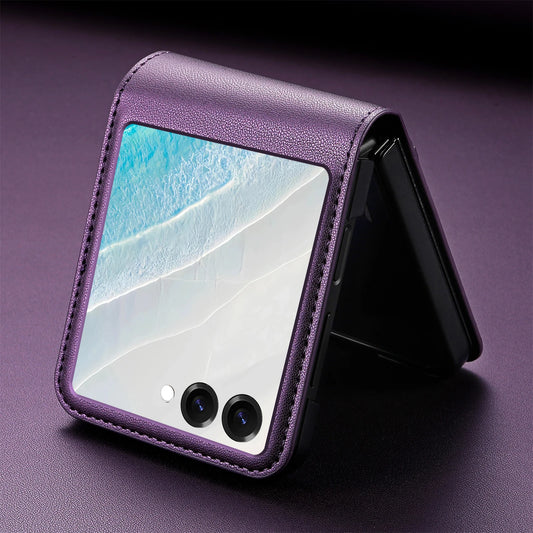 Flip Leather Phone Case For Samsung Galaxy Z Flip