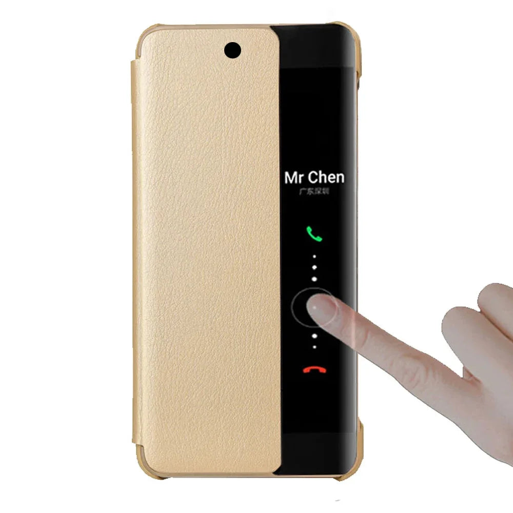 Smart View Case For Huawei Auto Sleep Wake Up Flip Cover Phone