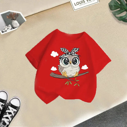 Foreign Animal Print Half Sleeve T-shirt
