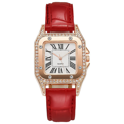 Elegant Leather Strap Watch Casual Quartz Wristwatch