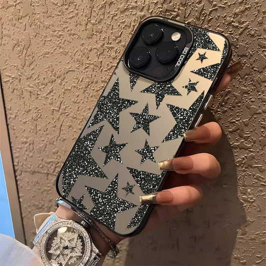 INS Star Phone Case For iPhone Pro Max Matte IMD Cover