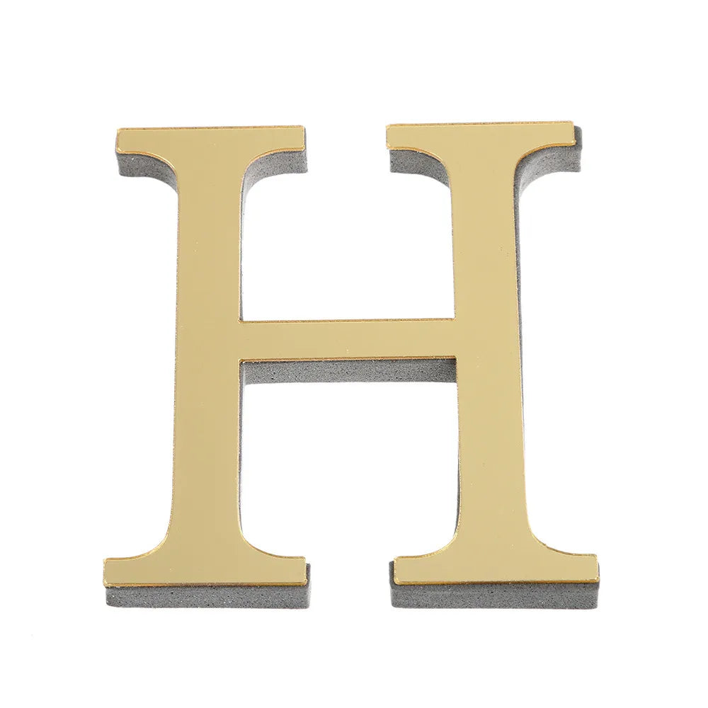 3D Mirror 26 Alphabet Letters Wall Stickers