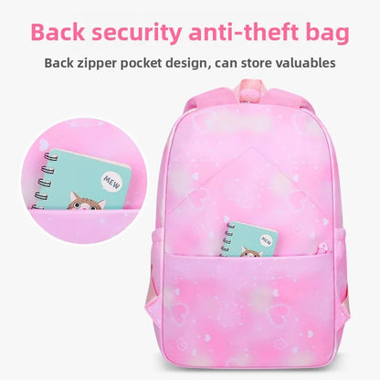 Refrigerator Door Multiple Pockets Light Burden Reduction Elementary School Bag