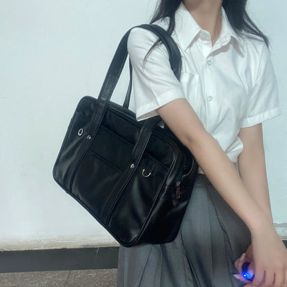 JK uniform bag girl PU schoolbag
