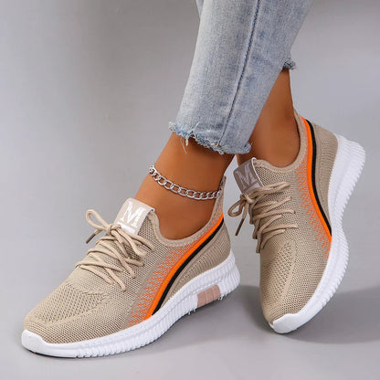 Breathable mesh flat casual sneakers