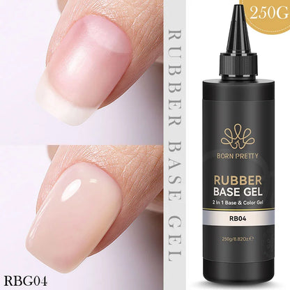 250g Pure Black White Color Gel Nail Polish Jelly Nude Gel