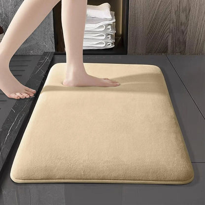 Super absorbent velvet bathroom floor mat