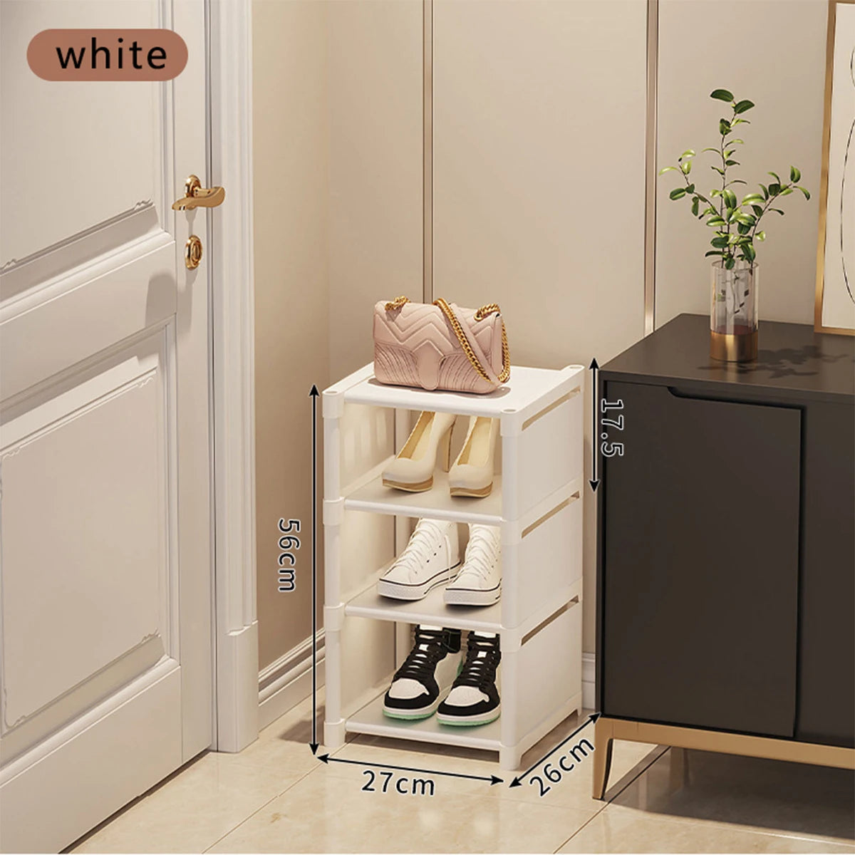 Shoe rack Small shoe cabinet widened