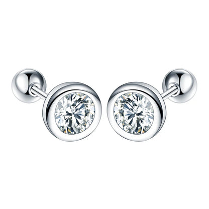 DANA Genuine 925 Sterling Crystal Stud Earrings