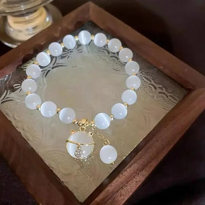 Exquisite Opal Beaded Bracelet