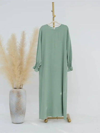 Jersey Solid Modest Under Abaya Islamic Robe