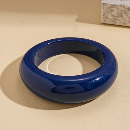 Sparkly Chunky Blue Geometric Acrylic Resin Bangles Rings