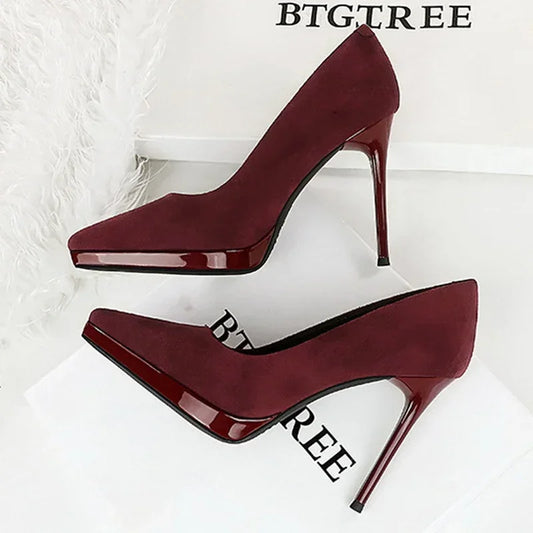 Thin Heels Elegant Wedding Shoes