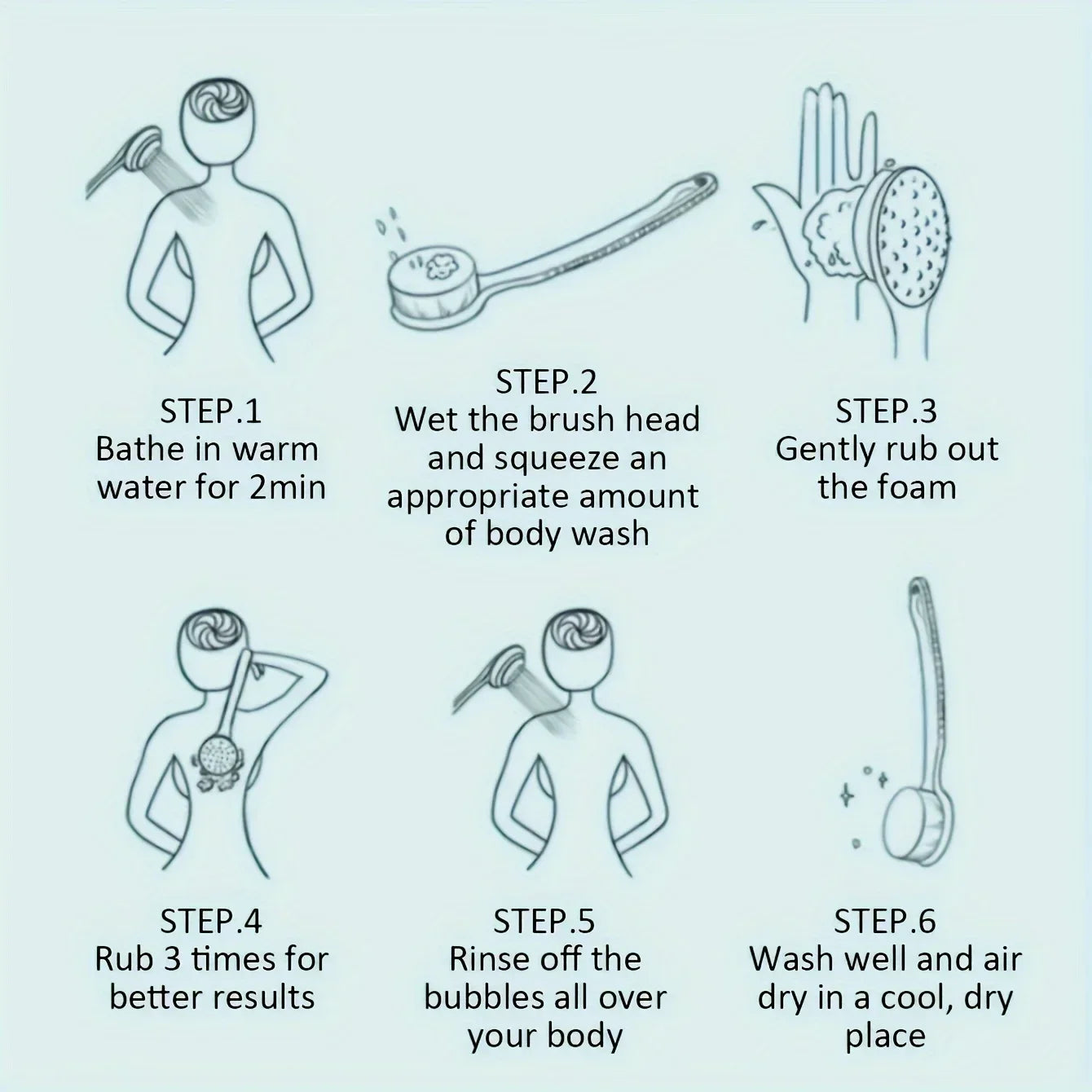 Soft Body Scrubber Shower Exfoliating Scrubs