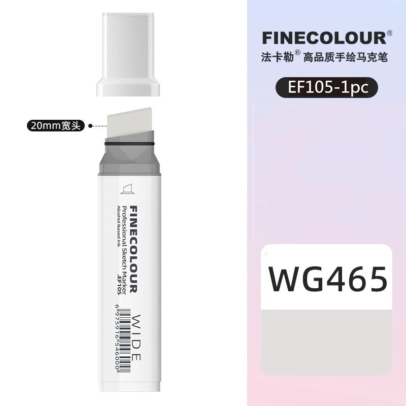 Finecolour 20mm Wide Markers Alcohol Line Sketching Art Markers Pen