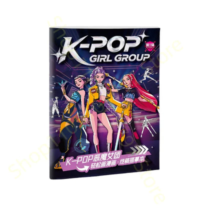 12Pcs/Box HB 2B Colored Pencils Smooth Writing Cute Anime Stationery