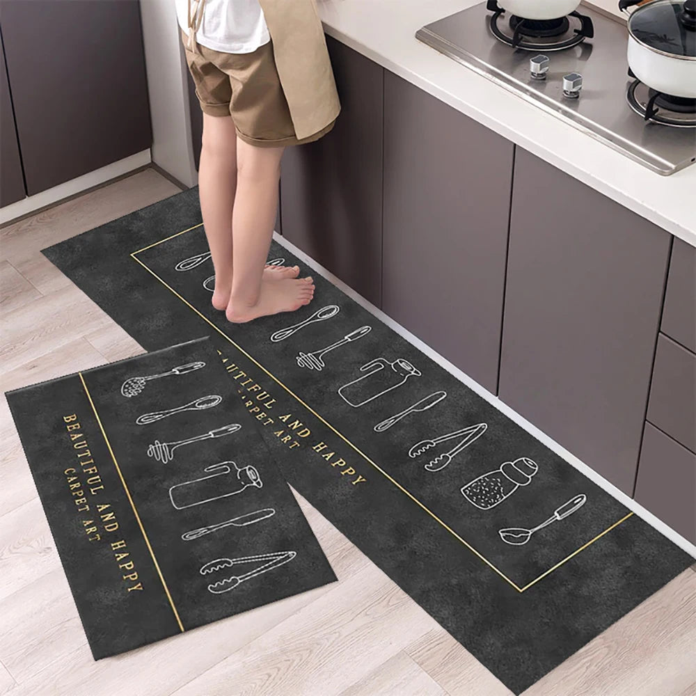 Non-slip Long Rugs Crystal Velvet Carpet