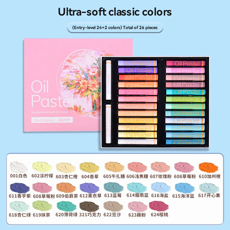 Artist Soft Oil Pastel 24/36/48 Colors Professional Painting Set