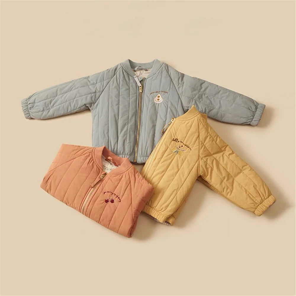 1-6Y Spring Thickened Cotton Baby Warm Coat Toddler Jacket