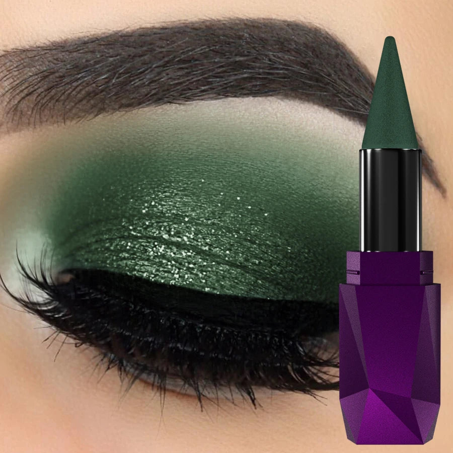 25 Color 1PC Pearl Eyeshadow Stick Waterproof Long Lasting Glitter & Matte Color Eye Shadow Makeup