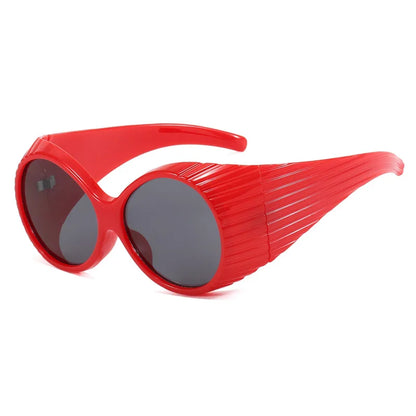 Oversized Round Stage Sunglasses