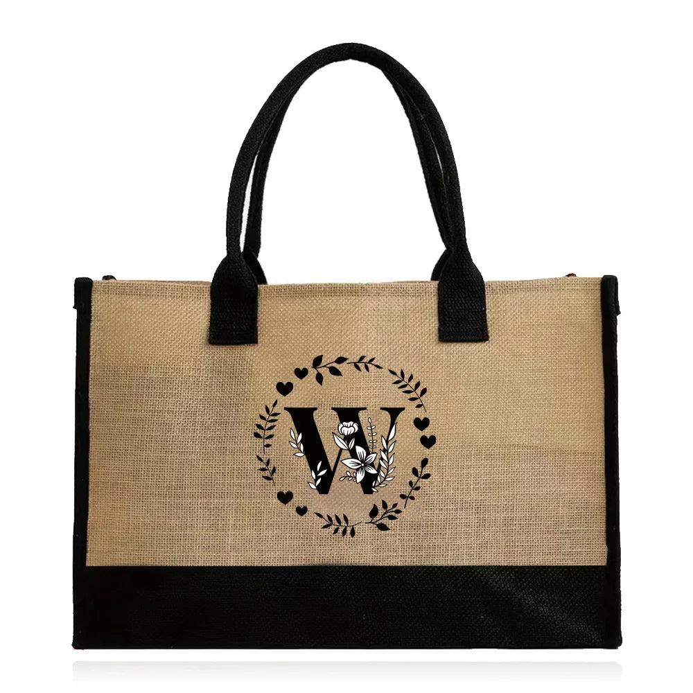 Large Capacity Grocery Letter Pattern Bags