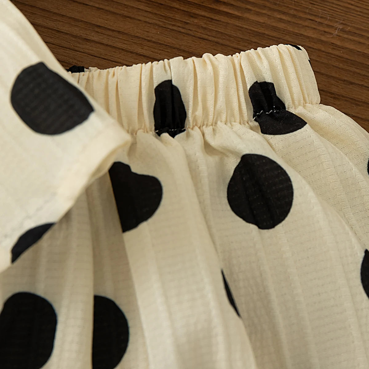 Toddler Girls Korean Style Polka Dot Bow Sleeveless Dress Set