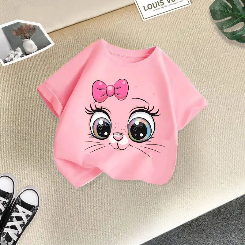Foreign Animal Print Half Sleeve T-shirt