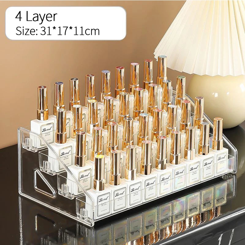 3/4/5/6/7 Layers Acrylic Nail Polish Display Organizer