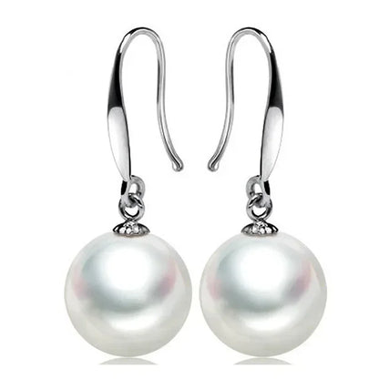 DANA 925 Sterling Silver Pearl Drop Earrings