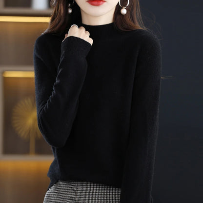 Wool Half-neck Cashmere Sweater