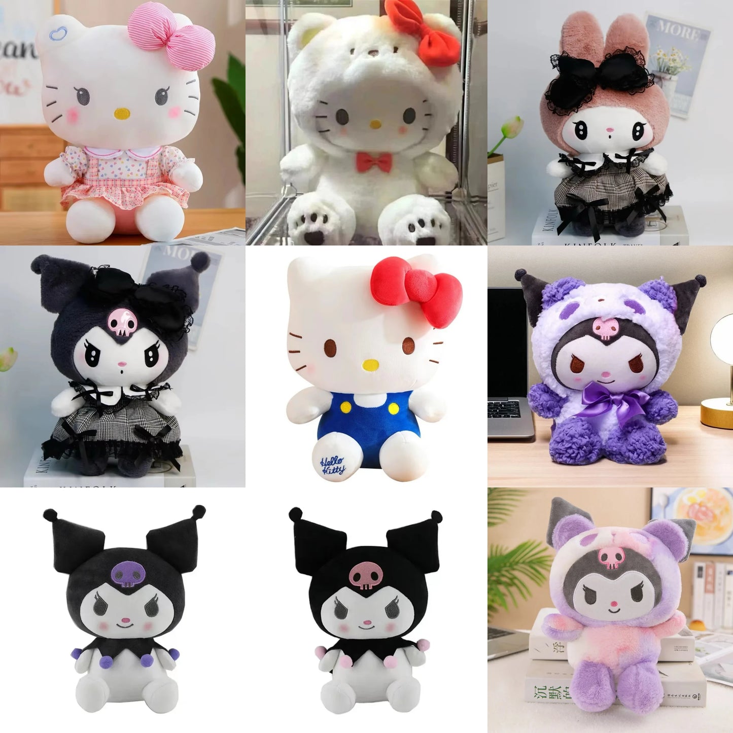 25CM Kawaii Sanrio Plush Hello Kitty Cinnamon roll