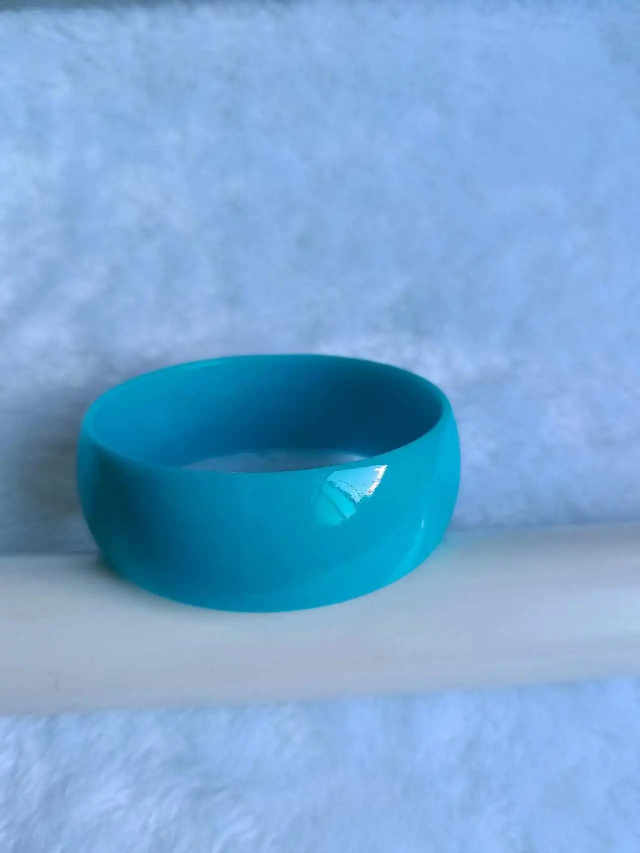 Colorful Candy Acrylic Wide Face Bangle Bright and Exaggerated Resin Bracelet