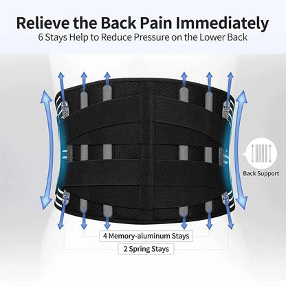 Double Pull Back Lumbar Support Belt