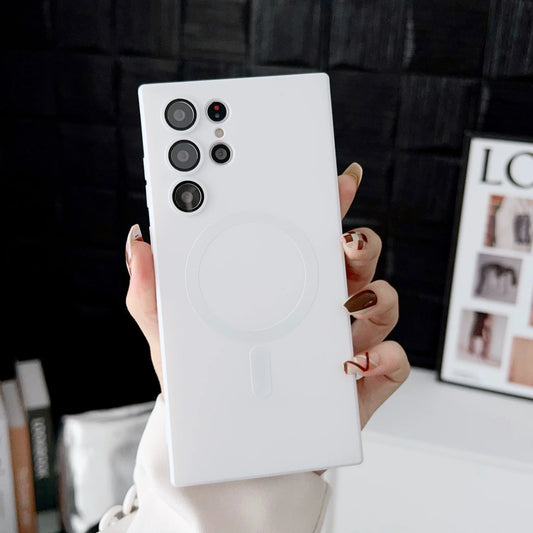 Luxury Magnetic Wireless Charging Case For Samsung Galaxy Soft Phone Cover