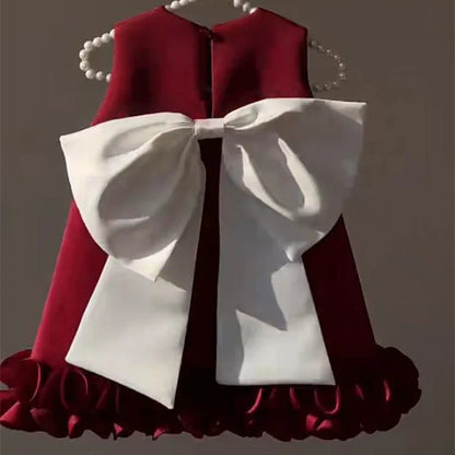Winter Sweet Bow High-end Princess Dress