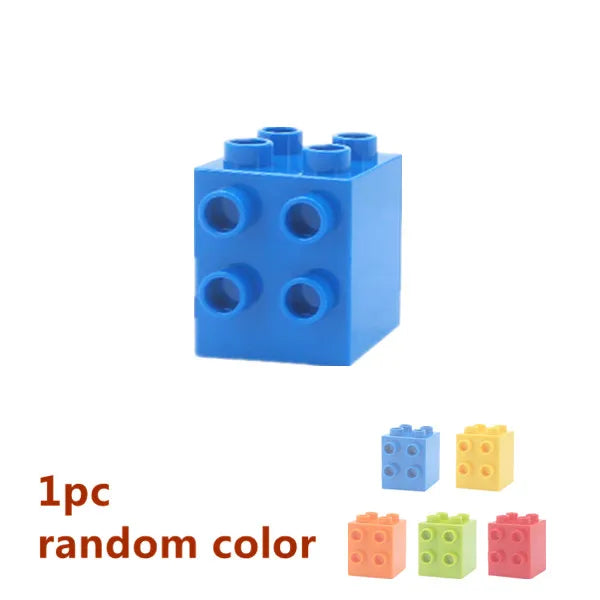 Big Building Blocks Marble Race Run Track Dinosaur Part Maze Toy