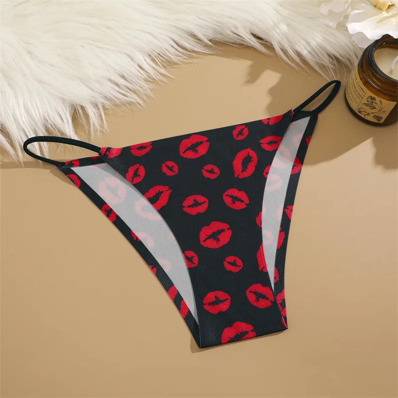 Seamless Silk Leopard Underwear Lingerie