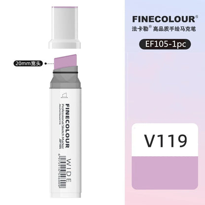 Finecolour 20mm Wide Markers Alcohol Line Sketching Art Markers Pen