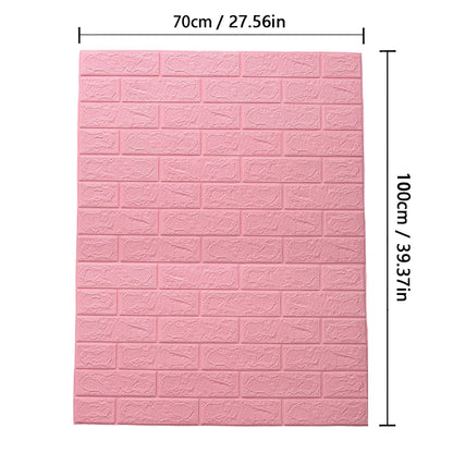 70cm*1m  3D Brick Pattern Wallpaper DIY Waterproof