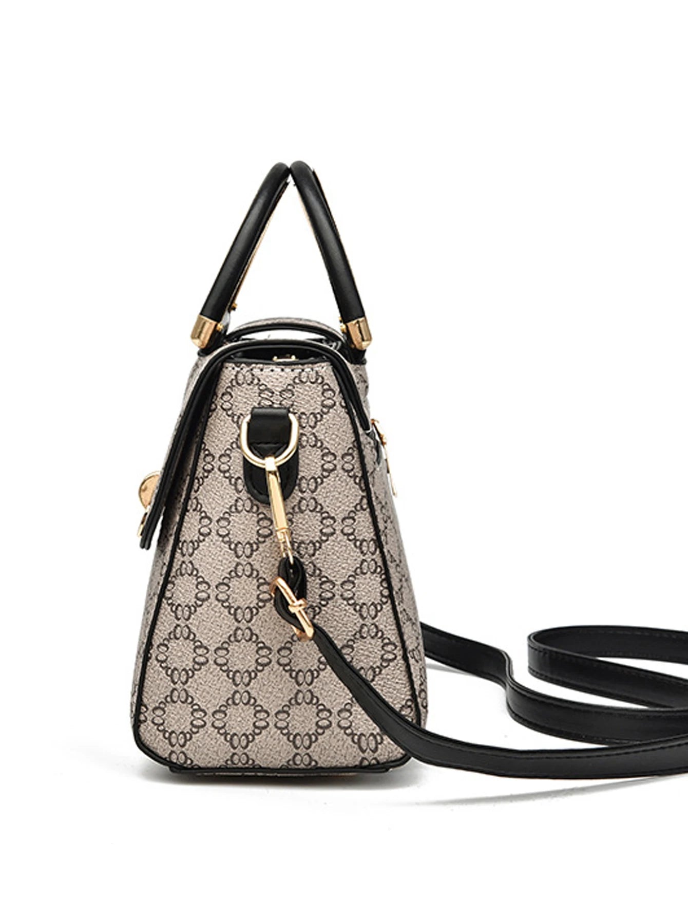 DANA geometric printed decorative handbag