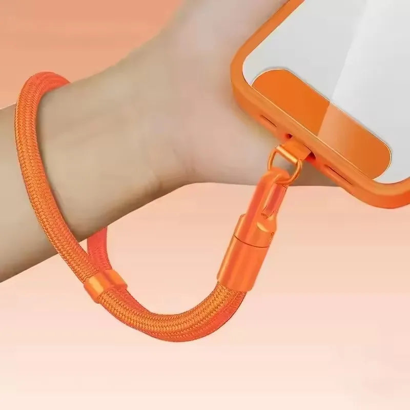 Universal Adjustable Mobile Phone Self-Locking Anti-Loss Lanyard Short Wrist Strap Durable Cell Phone Strap