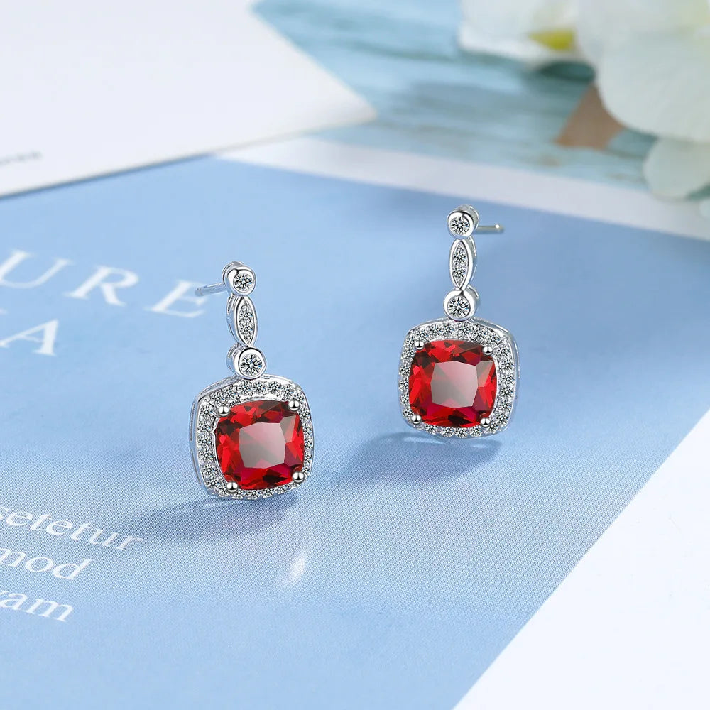 925 Sterling Silver Multiple zircon Earring