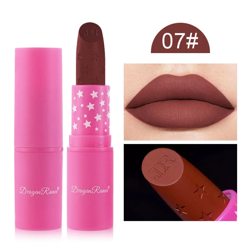 9 Colors Waterproof Rose Red Velvet Matte Lipstick